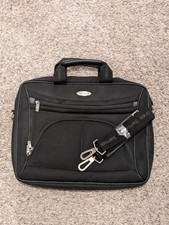 Samsonite Laptop Bag Black Briefcase Case 15” Travel Work Excellent Condition  picture