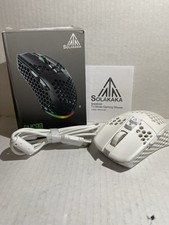 MOUSE Solakaka SM600 WHITE Dual Mode Wireless Bluetooth Gaming Mouse Open Box picture