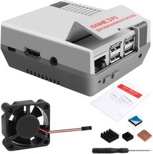GeeekPi Case for Raspberry Pi 3B+ with Fan, Retro Gaming Nes3Pi Grey  picture
