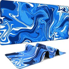 Fluid Pattern Marbled Design Large Gaming Mouse Pad for Desk-Size XL-35.5