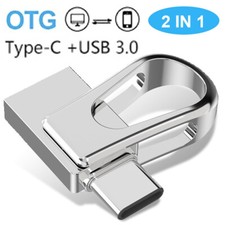 32/64/128GB 2-in-1 USB 3.0 Dual OTG USB C Memory Stick Type C Thumb Drive picture