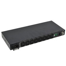 Sentry CW-8H2-C20M 1U Rack CDU Switched 7.3kW 208V 16A, (8) C13R, No Rack Ears picture