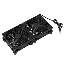 Dual 120mm USB Table Fan Cooler 2000RPM for Router Modem Laptop External Cooling picture