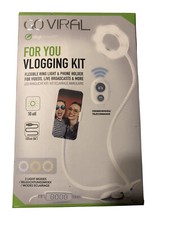 DigiPower Go Viral For You Vlogging Kit DP-VLR3 Live Streaming Ring Light- Video picture