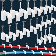 400 Pcs Cable Clips 4/6/8/10Mm Nail in Cable Clips with Steel Ethernet Cable picture