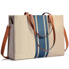 Laptop Tote Bag for , Fits 15.6 Inch Laptop Bag, Large Canvas Work Tote Bags ... picture