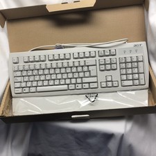 Acer KB-2971 PS2 SPANISH Keys Gaming Keyboard w/ Wrist Extension New Old Stock picture