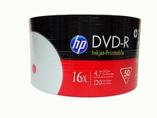 600 HP Blank 16x DVD-R DVD White Inkjet Printable 4.7GB Recordable Disc 12x50pk picture