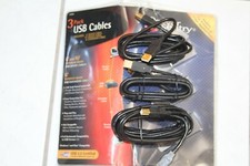 Power Sentry 3 Pack USB Device Cables 102028 opened box for printers& video app. picture