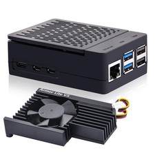 GeeekPi ABS Case with Armor Lite V5 Cooler for Raspberry Pi 5, Black picture