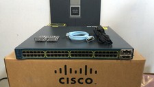 CISCO WS-C3560E-48PD-SF 48 Port Gigabit POE Switch 10Gbps Uplink ios-15.0 3560E picture