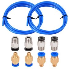 1.5m Blue Bowden Ptfe Tubing For 1.75mm Filament With 2 Pcs Pc4m6 Fittings And 2 picture