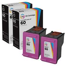 LD Reman Replacement Ink Cartridges Fits for HP CC643WN (HP 60) Tri-Color 2pk picture