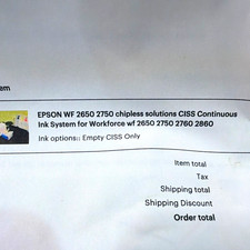 InkXPro Chipless CISS Continuous Ink System for Epson WF-2650/2750/2760/2860 picture