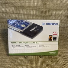 TRENDnet TEW-441PC 108Mbps 802.11g Wireless G PC Card Brand New Sealed picture