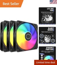 High-Efficiency ARGB Cooling Fans - 120mm 3-Pack with Daisy-Chain Capability picture