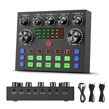 V8S Professional Sound Card with Voice Changer - 10 Sound Effects for PC Gaming, picture