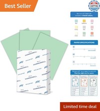 High-Quality 20 lb Green Printer Paper - 500 Sheets, 8.5x11, Sustainable Choice picture