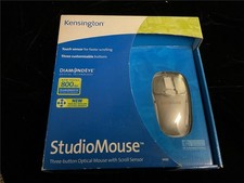 Kensington Studio Mouse Gray, 3 Button Optical Mouse w/Scroll Sensor SEALED picture