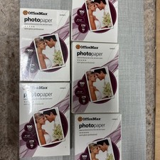 OfficeMax 4x6 Semi-Gloss Photo Paper 500 Sheets 270 GSM Sealed Lot of 5 picture