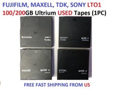FUJIFILM, MAXELL, TDK, SONY LTO1 100/200GB Ultrium USED Tapes picture