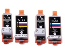 4 Pack PGI-35 CLi-36 Ink Cartridges for Canon iP100 iP110 TR150 (Black + Color) picture
