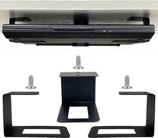 (3) Laptop Holder Under Desk Mount Organizer Rack black picture