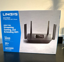 Linksys Max-Stream AC2200 Tri-Band Mesh WiFi 5 Router 2.2Gbps Black picture