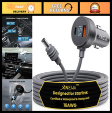 5M Starlink Mini Car Adapter 3-in-1 Power Cable | Waterproof for Cars, Trucks, R picture