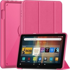 Case for Fire HD 8 Tablet (12th Gen, 2024) - Premium PU Leather Trifold Stand picture