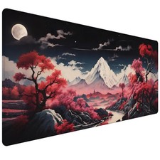 Extended Aesthetic Mouse Pad, Moonlit Fantasy Desk Mat with Non-Slip Rubber B... picture
