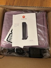 Motorola MG7550 16x4 Cable Modem Plus AC1900 WiFi Router  Open Box ~ Black picture