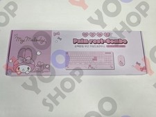 Sanrio Hello Kitty Kuromi My Melody Palm-Rest Wireless Keyboard & Mouse /Express picture