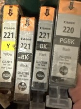 PGI-220/CLI-221 Combo 2 Black/1 Yellow - NEW Open Box  picture