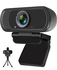 Webcam HD Webcam 1080P with Privacy Shutter, Tripod Stand, and Microphone picture