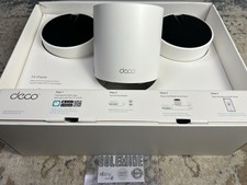 TP-Link Deco X55 AX3000 Mesh WiFi 6 System 3-Pack w/ OEM Adapters & Cable Tested picture