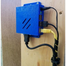 Raspberry Pi Case - Wall Or Monitor Mounted With HDMI Option 3d Printed picture