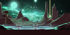 Landscape fantasy architecture galaxy space nebula moon Custom Gaming Mat Desk picture