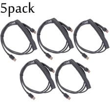 5X CBA-U12-C09ZAR 9FT Coiled USB Cable for Motorola Symbol LS2208 LS2200 LS4208 picture