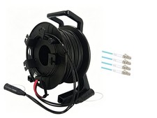 Armored Fiber Optic Cable LC to LC 4 Strands OM3 Multimode with Fiber Reel picture