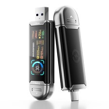 MOVE SPEED 256GB USB Drive with Smart Display 1090MB/s 3.2 256GB, Silver picture