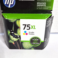 Genuine HP 75XL Tri-Color Ink Cartridge CB338WN High Yield New Sealed Exp 2016 picture