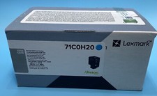 Genuine Lexmark High Yield (10.5K) 71C0H20 Cyan Toner Cartridge picture