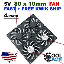 5v 80mm Cooling Fan 80x80x10mm 8010 DC 2pin Computer Case Raspberry Pi 4 Pcs picture