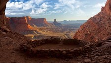 Landscape nature stone circle mountains canyonlands Custom Gaming Mat Desk picture