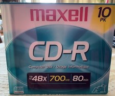 Maxwell 10pk CD-R 700MB, 80 Min. Compact Disc Recordable picture