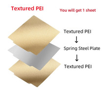 PEI Build Plate Textured PEI Spring Steel Sheet 220/235/300/310/350Mm PEI Magnet picture