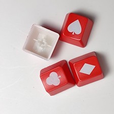 4 PCS Red ABS keycaps Translucent OEM R4 Poker Keycaps Keyboard Accessories Part picture