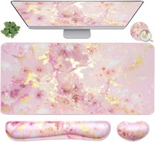 4-in-1 Large Gaming Mouse Pad, Keyboard Wrist Rest and Extended Desk Mat picture