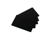 C8152 Evolis Plastic Card Black Long 500 Count PVC 20 mil 50 x ~D~ picture